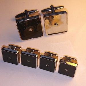 Men's Cufflinks & Shirt Studs Matching Set